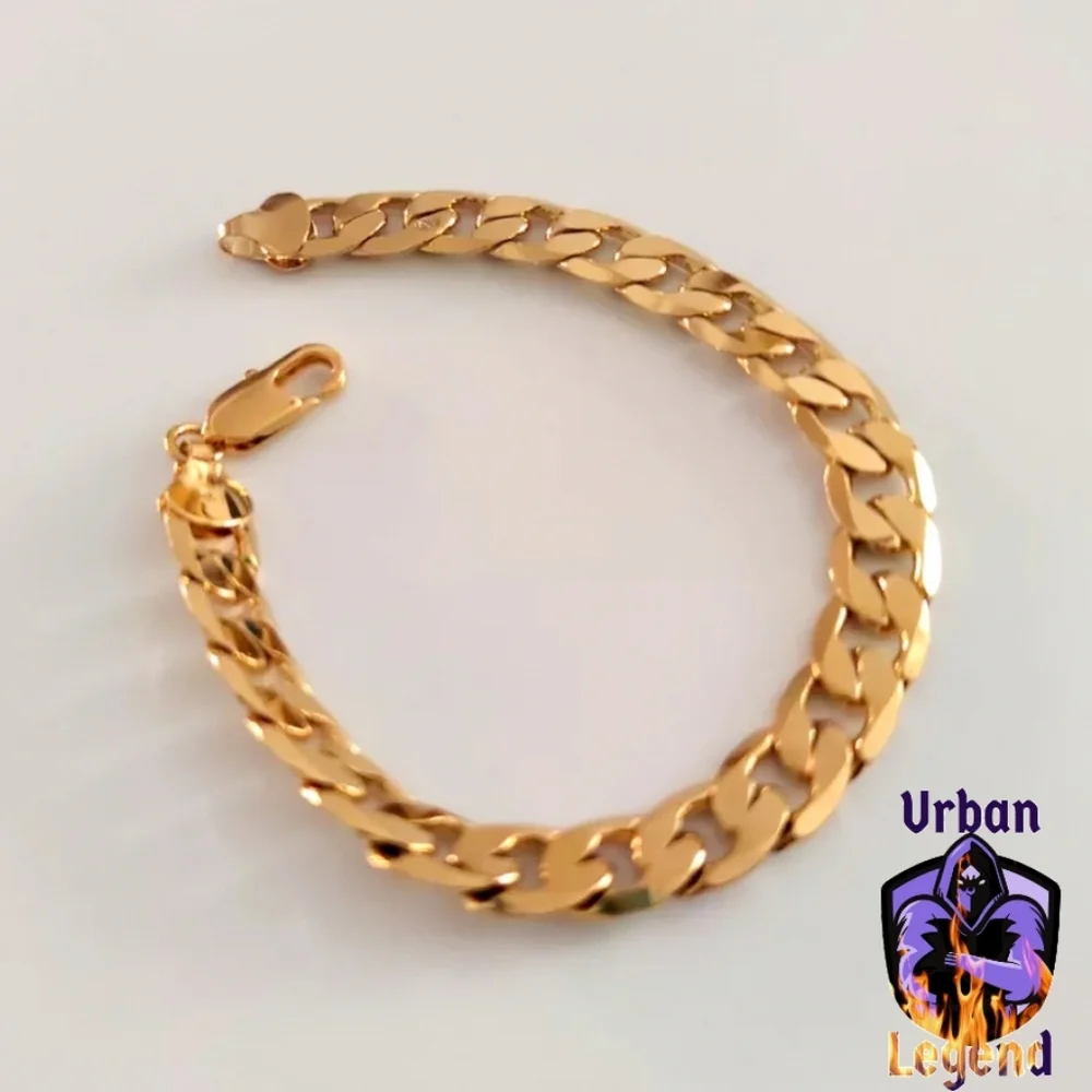 *NEW* STAMPED 18K Gold Filled Cuban Bracelet - Picture 2 of 8